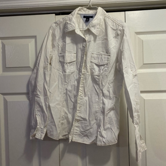 Tommy Hilfiger Tops - Tommy Hilfiger Strutured Button Up Shirt